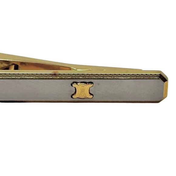 Celine Two-Tone Tie Clip - Picture 3 of 11